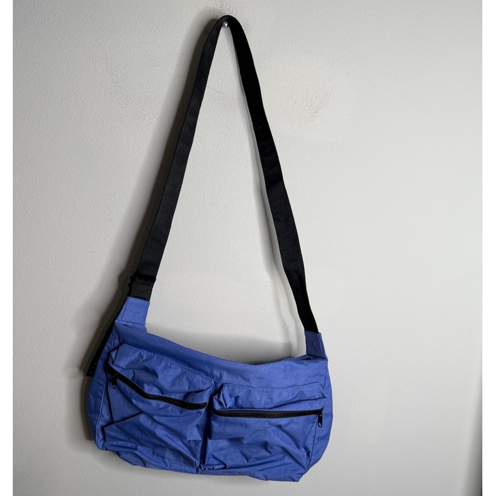 Baggu Women's Blue Medium Cargo Nylon Crossbody Bag Lightweight Travel Casual - Picture 2 of 5